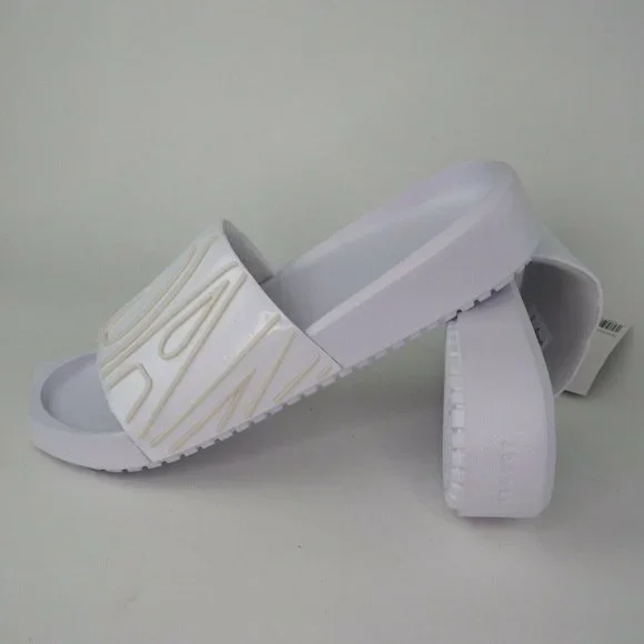 Women's Sandals Nike Jordan NOLA Slide Slippers Slides White - Picture 10 of 12